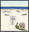 Cartoon: Snail Nude Beach (small) by cartertoons tagged snails,animals,nudity,beaches,oceans,recreational