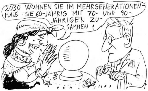 Cartoon: 2030 (medium) by Jan Tomaschoff tagged generationen