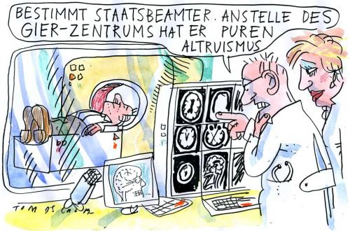 Cartoon: Altruismus (medium) by Jan Tomaschoff tagged altruismus