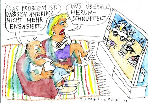 Cartoon: Amis (medium) by Jan Tomaschoff tagged usa,krisen,usa,krisen