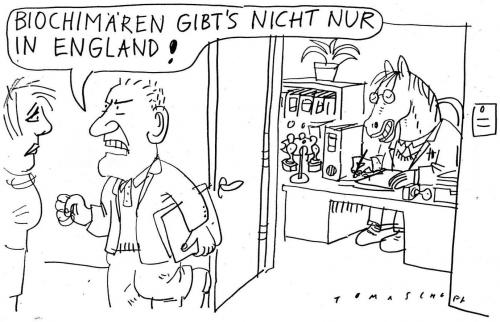 Cartoon: Amtsschimmel (medium) by Jan Tomaschoff tagged biochimären