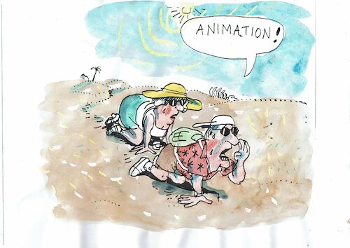 Cartoon: Animation (medium) by Jan Tomaschoff tagged tourismus,reisen,tourismus,reisen
