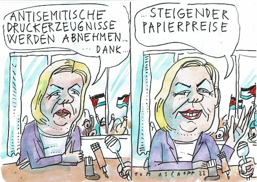 Cartoon: Antisemitisch (medium) by Jan Tomaschoff tagged hass,antisemitismus,hass,antisemitismus