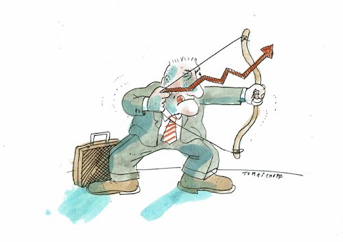 Cartoon: Aufschwung (medium) by Jan Tomaschoff tagged wirtschaft,aufschwung,wirtschaft,aufschwung