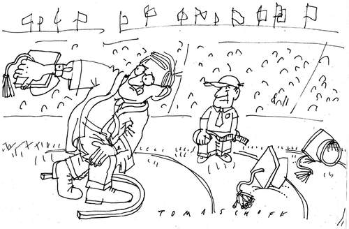 Cartoon: bildung (medium) by Jan Tomaschoff tagged bildung,wissen,uni,bildung,wissen