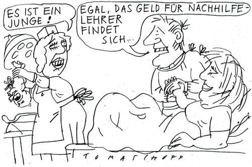 Cartoon: Bildungssystem (medium) by Jan Tomaschoff tagged bildungssystem