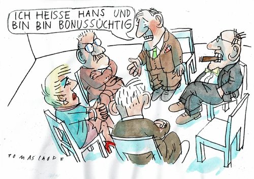 Cartoon: Boni (medium) by Jan Tomaschoff tagged geld,gier,ungleichheit,boni,geld,gier,ungleichheit,boni