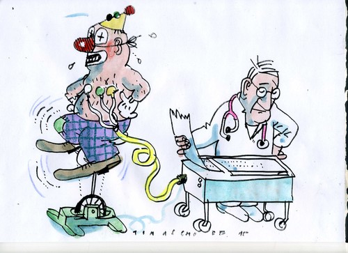 Cartoon: Check up (medium) by Jan Tomaschoff tagged medizin,gesundheit,medizin,gesundheit