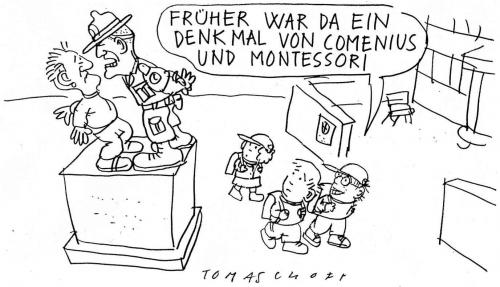 Cartoon: Correction Camp (medium) by Jan Tomaschoff tagged jugendgewalt,erziehung,education,generationen