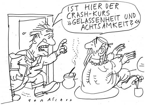 Cartoon: Crash-Kurs (medium) by Jan Tomaschoff tagged crash,kurs