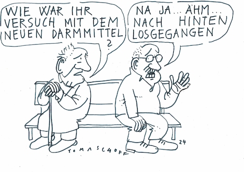 Cartoon: Darm (medium) by Jan Tomaschoff tagged darm,verdauung,darm,verdauung