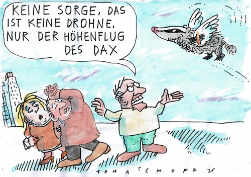 Cartoon: Dax (medium) by Jan Tomaschoff tagged wirtschaft,börse,aktien,wirtschaft,börse,aktien