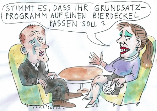 Cartoon: Deckel (medium) by Jan Tomaschoff tagged cdu,merz,programm,cdu,merz,programm