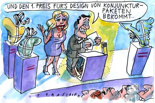 Cartoon: Design (medium) by Jan Tomaschoff tagged konkunkturpaket,rettungspakete,staatsbürgschaften,milliardenkredit