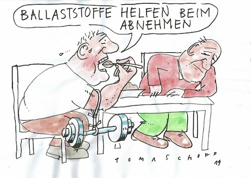 Cartoon: Diät (medium) by Jan Tomaschoff tagged übergewicht,diät,ballaststoffe,übergewicht,diät,ballaststoffe
