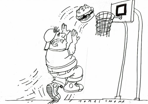 Cartoon: Diät (medium) by Jan Tomaschoff tagged ernährung,krankheit,angst,ernährung,krankheit,angst