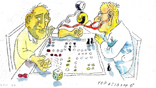 Cartoon: Druck (medium) by Jan Tomaschoff tagged blutdruck,entspannung,stress,stress,entspannung,blutdruck