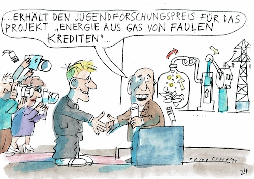 Cartoon: Energie (medium) by Jan Tomaschoff tagged erneuerbar,energie,kompromisse,wende,erneuerbar,energie,kompromisse,wende
