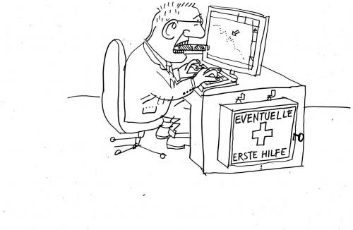 Cartoon: Erste Hilfe (medium) by Jan Tomaschoff tagged börenkurse,aktienkurse,dax,dow,jones