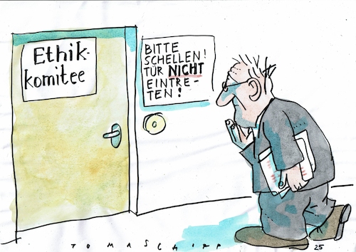 Cartoon: Ethik (medium) by Jan Tomaschoff tagged ethik,gewalt,wertschätzung,debattenkultur,ethik,gewalt,wertschätzung,debattenkultur