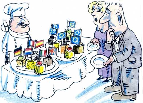 Cartoon: EU (medium) by Jan Tomaschoff tagged einzelstaaten,eu,eu,einzelstaaten