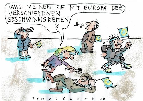 Cartoon: EU (medium) by Jan Tomaschoff tagged eu,eu