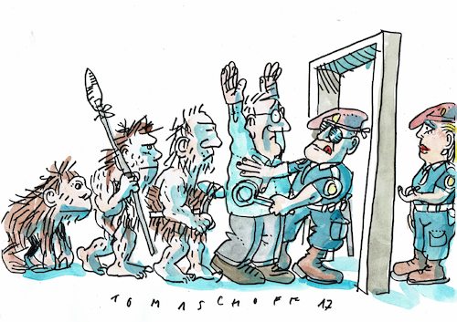 Cartoon: Evolution (medium) by Jan Tomaschoff tagged terror,gewalt,menschheit,terror,gewalt,menschheit