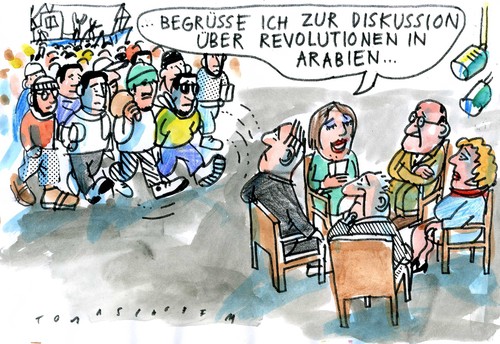 Cartoon: Exodus (medium) by Jan Tomaschoff tagged libyen,tunesien,nordafrika,exodus,libyen,tunesien,nordafrika,exodus