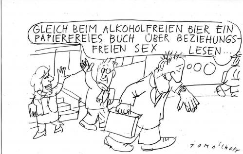 Cartoon: Feierabend (medium) by Jan Tomaschoff tagged gesundheitsdiktatur,gesundheit
