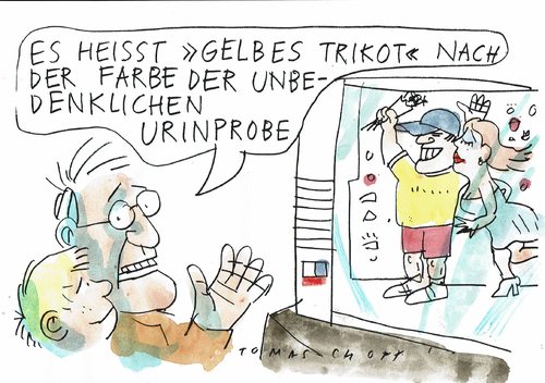 Cartoon: gelb (medium) by Jan Tomaschoff tagged doping,doping