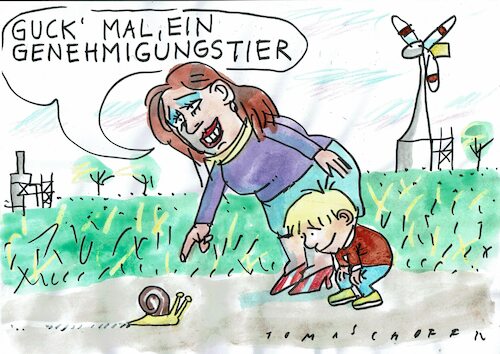 Cartoon: Genehmigung (medium) by Jan Tomaschoff tagged windkraft,genehmigungen,bürokratie,energiewende,windkraft,genehmigungen,bürokratie,energiewende
