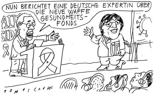 Cartoon: Gesundheitfond (medium) by Jan Tomaschoff tagged gesundheit,fond,gesundheitsfond,experte