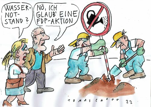 Cartoon: Gießkanne (medium) by Jan Tomaschoff tagged ebntlastungen,unterstützung,dürre,ebntlastungen,unterstützung,dürre
