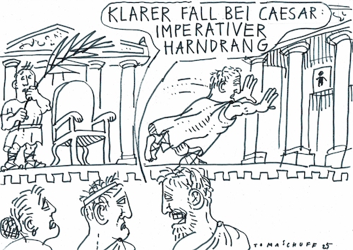 Cartoon: Harndrang (medium) by Jan Tomaschoff tagged gesundheit,alter,harndrang,kontinenz,gesundheit,alter,harndrang,kontinenz