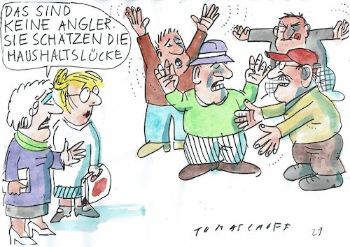 Cartoon: Haushaltsloch (medium) by Jan Tomaschoff tagged finanzen,staatsschulden,haushalt,finanzen,staatsschulden,haushalt