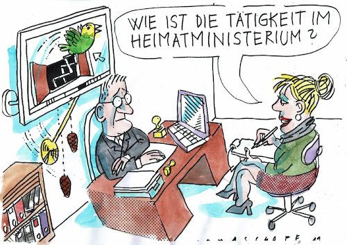 Cartoon: Heimat (medium) by Jan Tomaschoff tagged heimat,technik,heimat,technik