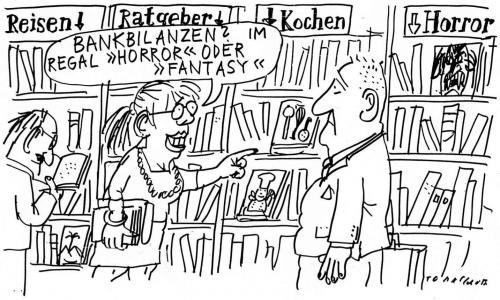 Cartoon: Horror (medium) by Jan Tomaschoff tagged banken,finanzen,krise,