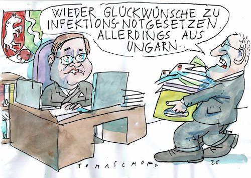 Cartoon: Ibfektionsgesetz (medium) by Jan Tomaschoff tagged corona,infektionsgesetz,laschet,demokratie,corona,infektionsgesetz,laschet,demokratie