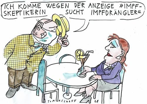 Cartoon: Impfen (medium) by Jan Tomaschoff tagged corona,impfung,impfgegner,corona,impfung,impfgegner
