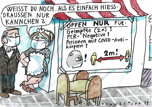 Cartoon: Kännchen (medium) by Jan Tomaschoff tagged corona,gastronomie,corona,gastronomie