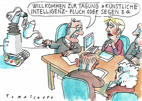 Cartoon: KI (medium) by Jan Tomaschoff tagged künstliche,intelligenz,künstliche,intelligenz