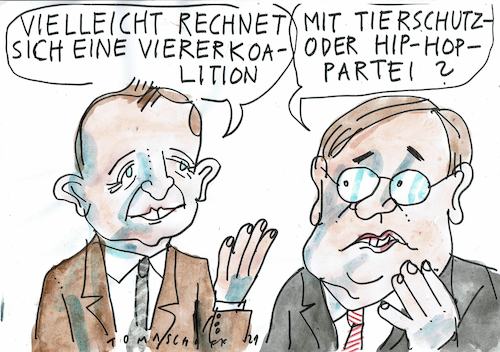 Cartoon: Koalitionen (medium) by Jan Tomaschoff tagged cdu,koalitionen,parteien,cdu,koalitionen,parteien