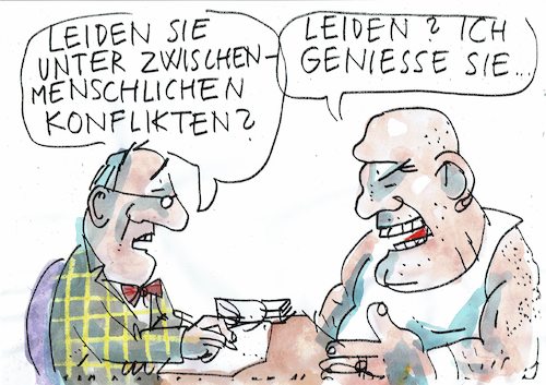 Cartoon: Konflikte (medium) by Jan Tomaschoff tagged aggression,konflikte,aggression,konflikte