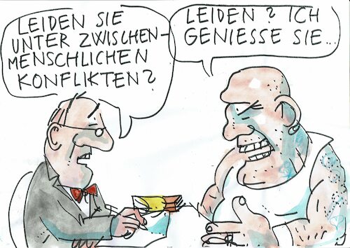 Cartoon: Konflikte (medium) by Jan Tomaschoff tagged toleranz,diskurs,konflikte,toleranz,diskurs,konflikte