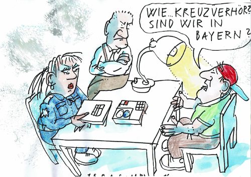 Cartoon: Kreuz (medium) by Jan Tomaschoff tagged kreuz,staat,kirche,bayern,kreuz,staat,kirche,bayern