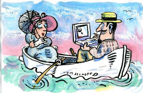Cartoon: Laptop (medium) by Jan Tomaschoff tagged laptop