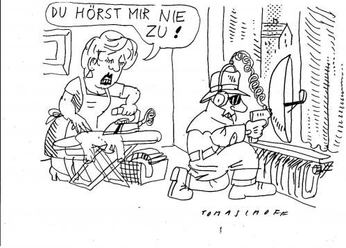 Cartoon: Lauschangriff (medium) by Jan Tomaschoff tagged lauschangriff