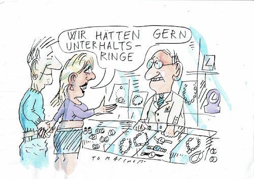 Cartoon: Liebe (medium) by Jan Tomaschoff tagged liebe,treue,geld,liebe,treue,geld