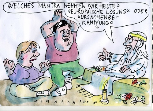 Cartoon: Lösung (medium) by Jan Tomaschoff tagged migration,asyl,flüchtlinge,migration,asyl,flüchtlinge