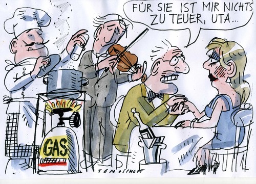 Cartoon: Luxusgut Gas (medium) by Jan Tomaschoff tagged sanktionen,gas,energiepreise,sanktionen,gas,energiepreise